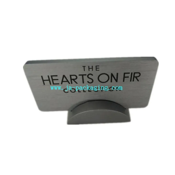 Grijze acryl naamplaat